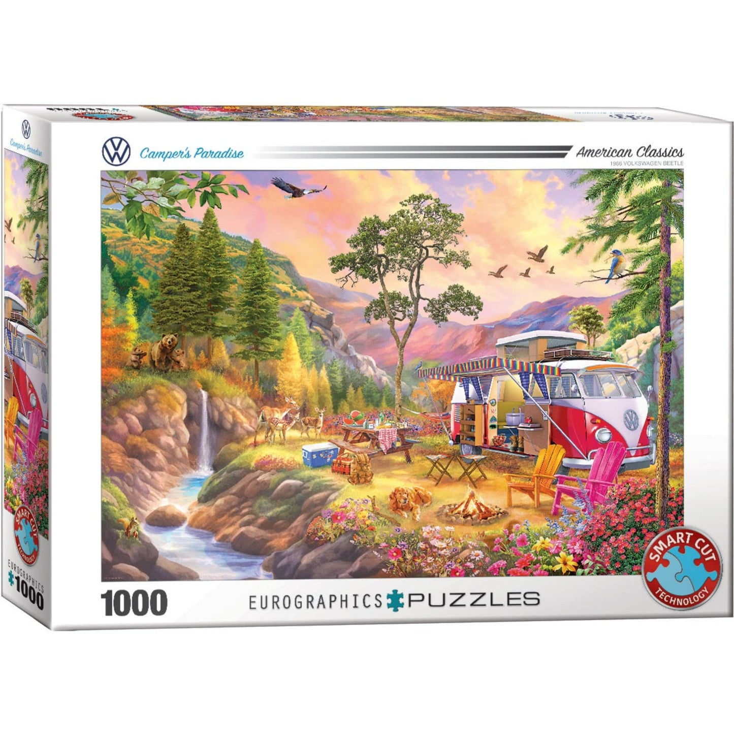 Toys 1000 Piece Puzzle - VW Bus - Camper&#39s Paradise by