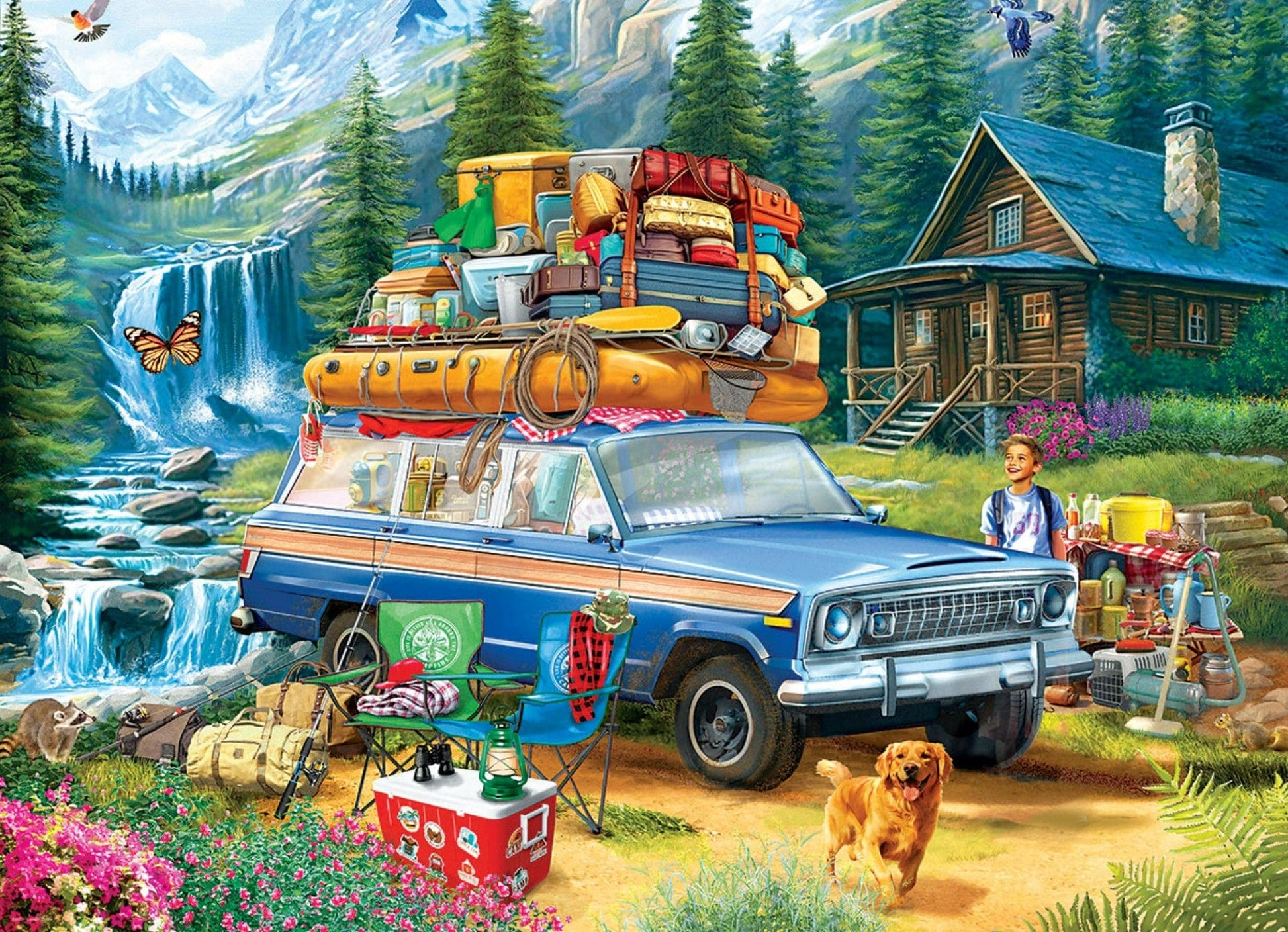 Toys Puzzle da 1000 Pezzi - Jeep - Loading the Wagoneer by