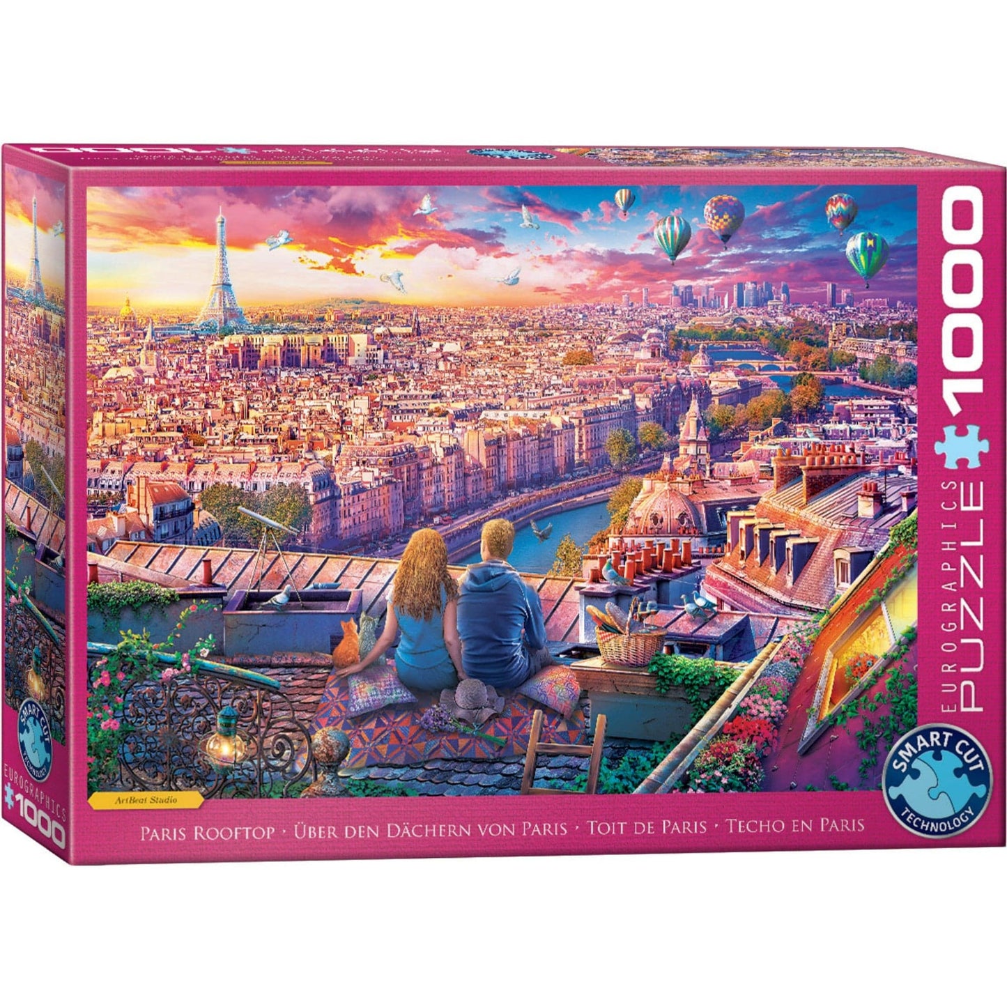 Toys 1000 Piece Puzzle - Paris Rooftop