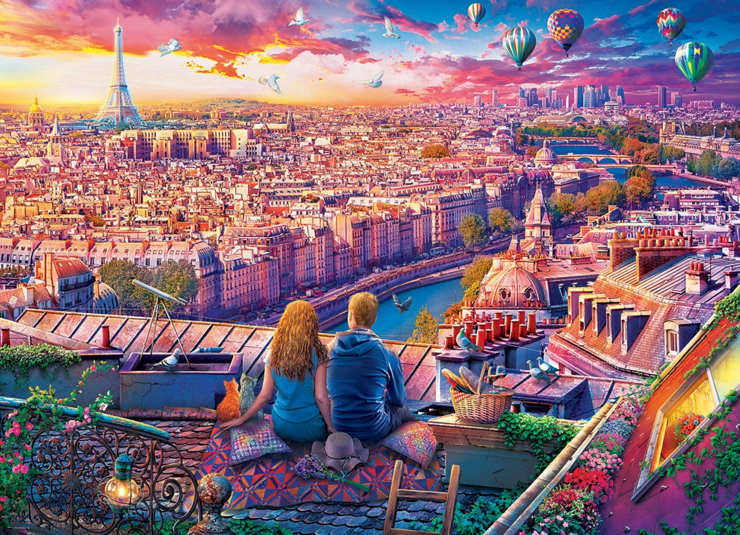 Toys 1000 Piece Puzzle - Paris Rooftop