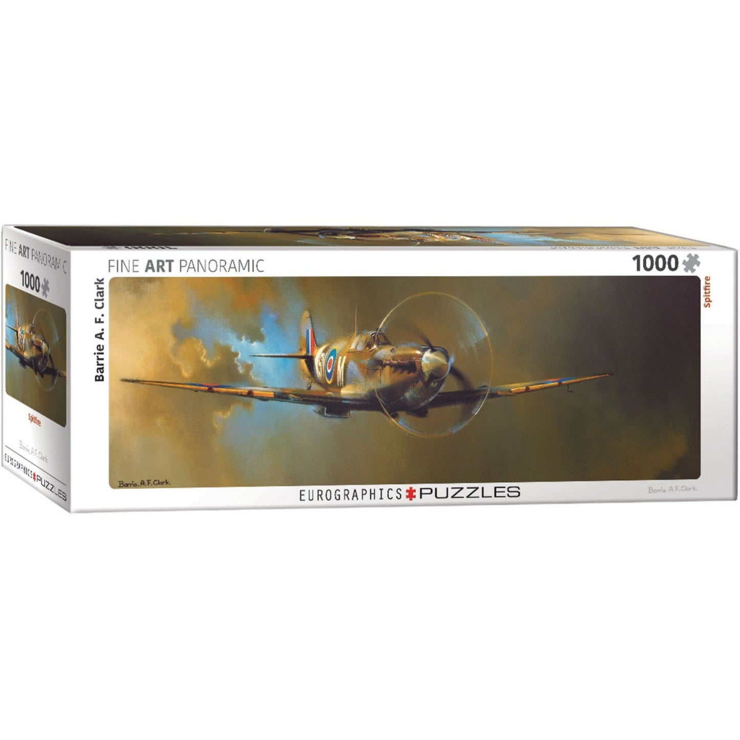 Toys Panorama Puzzle 1000 Pieces - Spitfire by Barrie AF Clark