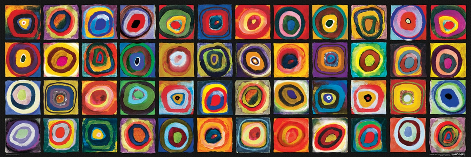 Toys Puzzle Panorama da 1000 Pezzi - Kandinsky, Wassily: Color Study of Squares - Pano