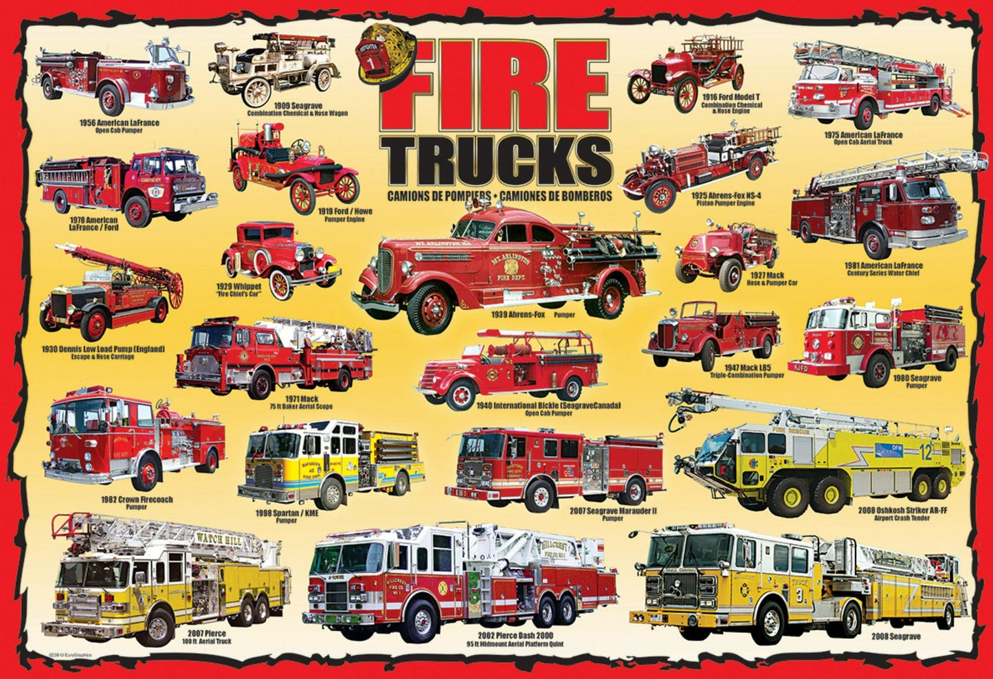 Toys 100 Piece Puzzle - Fire Trucks 100-Piece Puzzle