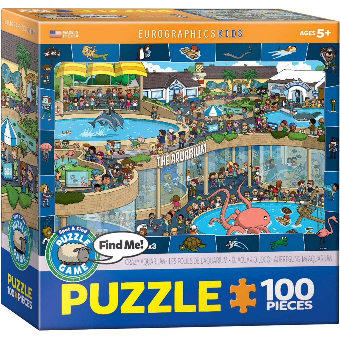 Toys 100 Piece Puzzle - EG-Crazy Aquarium