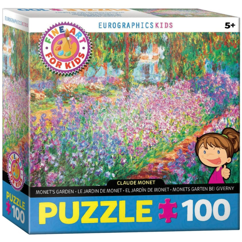 Toys Puzzle da 100 Pezzi - Monet, Claude:  Monet's Garden by Claude Monet 100-Piece Puzzle