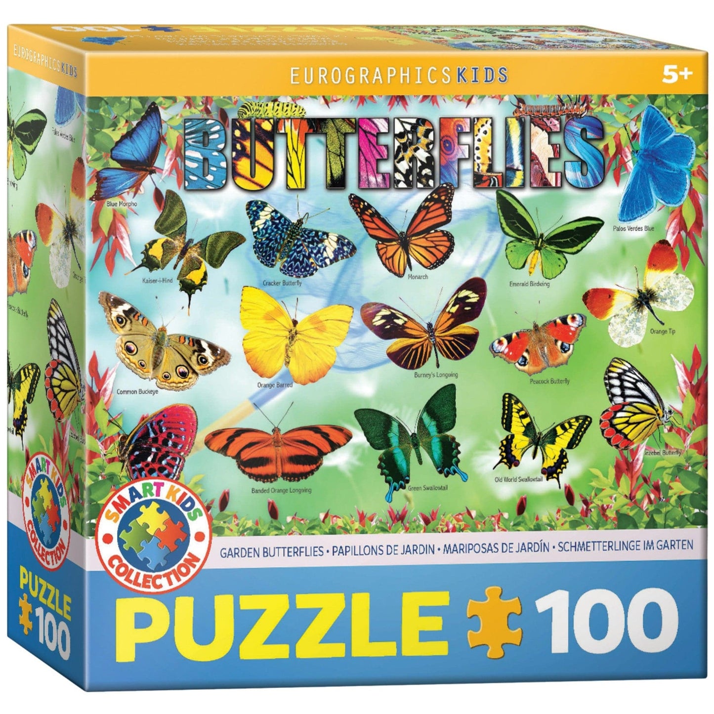 Toys Puzzle da 100 Pezzi - Garden Butterflies 100-Piece Puzzle