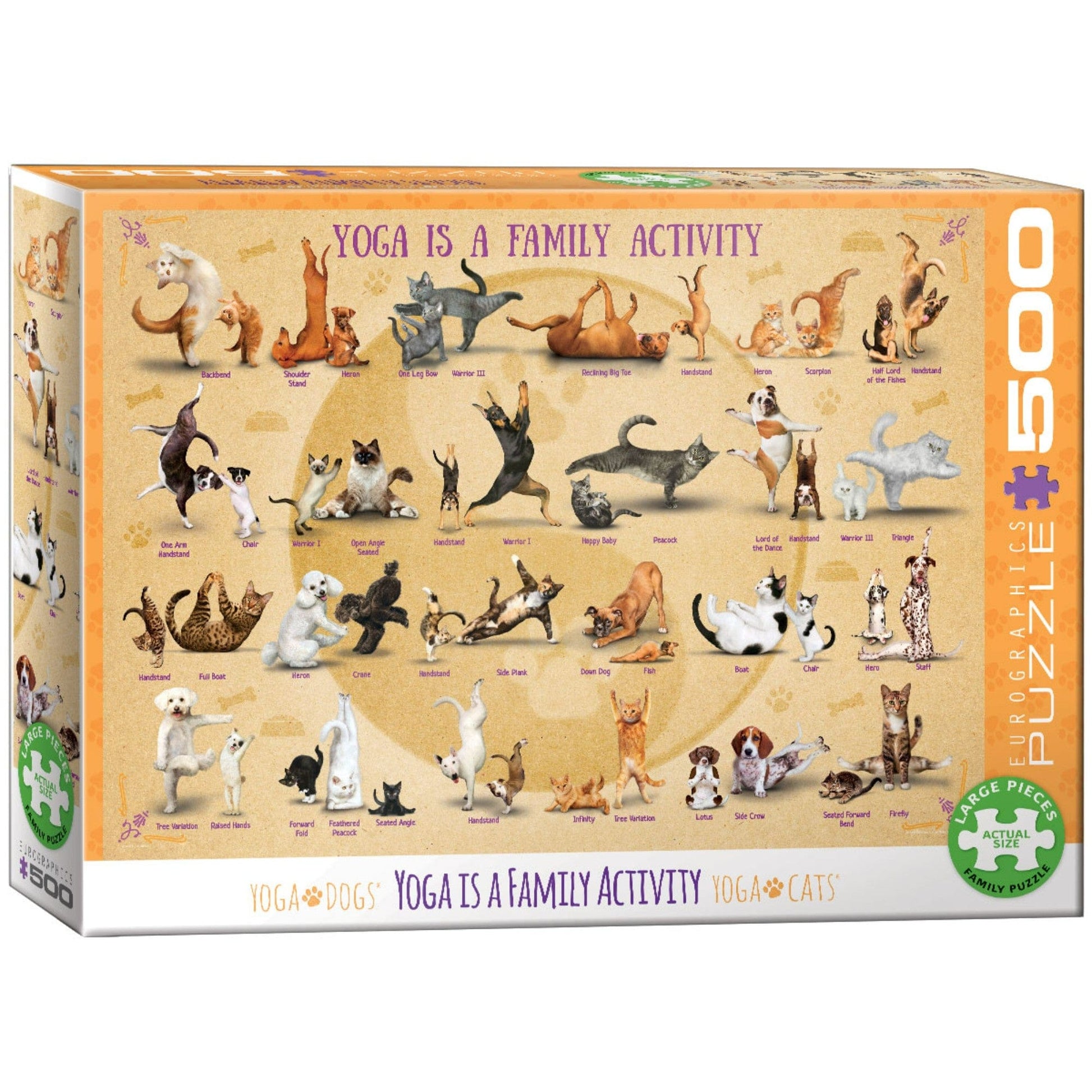 Toys Puzzle da 500 Pezzi - Yoga is a Family Activity