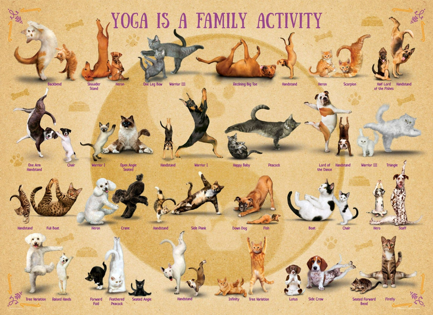 Toys Puzzle da 500 Pezzi - Yoga is a Family Activity