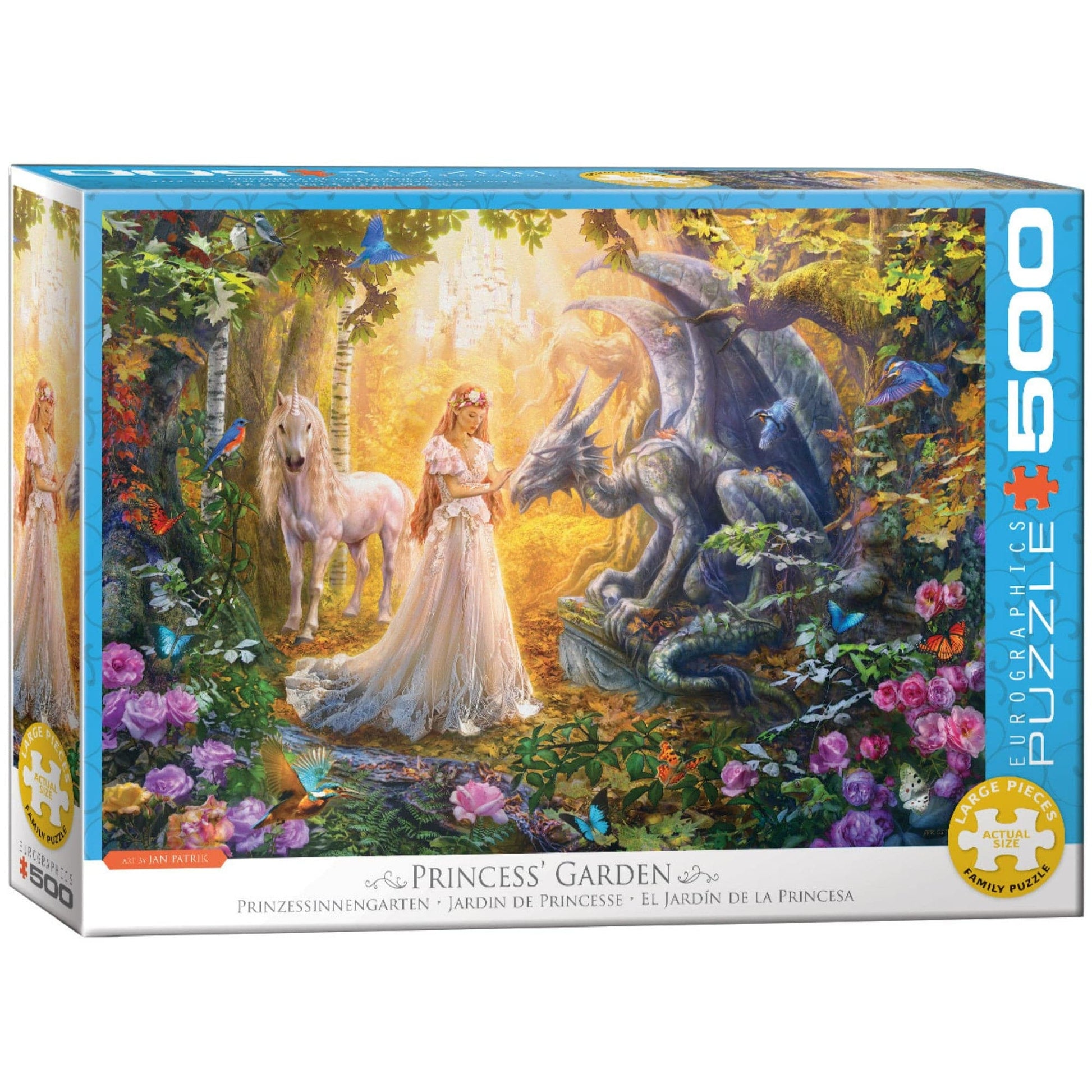 Toys 500 Piece Puzzle - Princess&#39 Garden