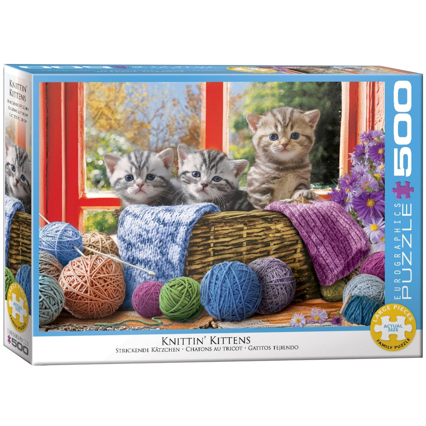 Toys 500 Piece Jigsaw Puzzle - Knittin&#39 Kittens