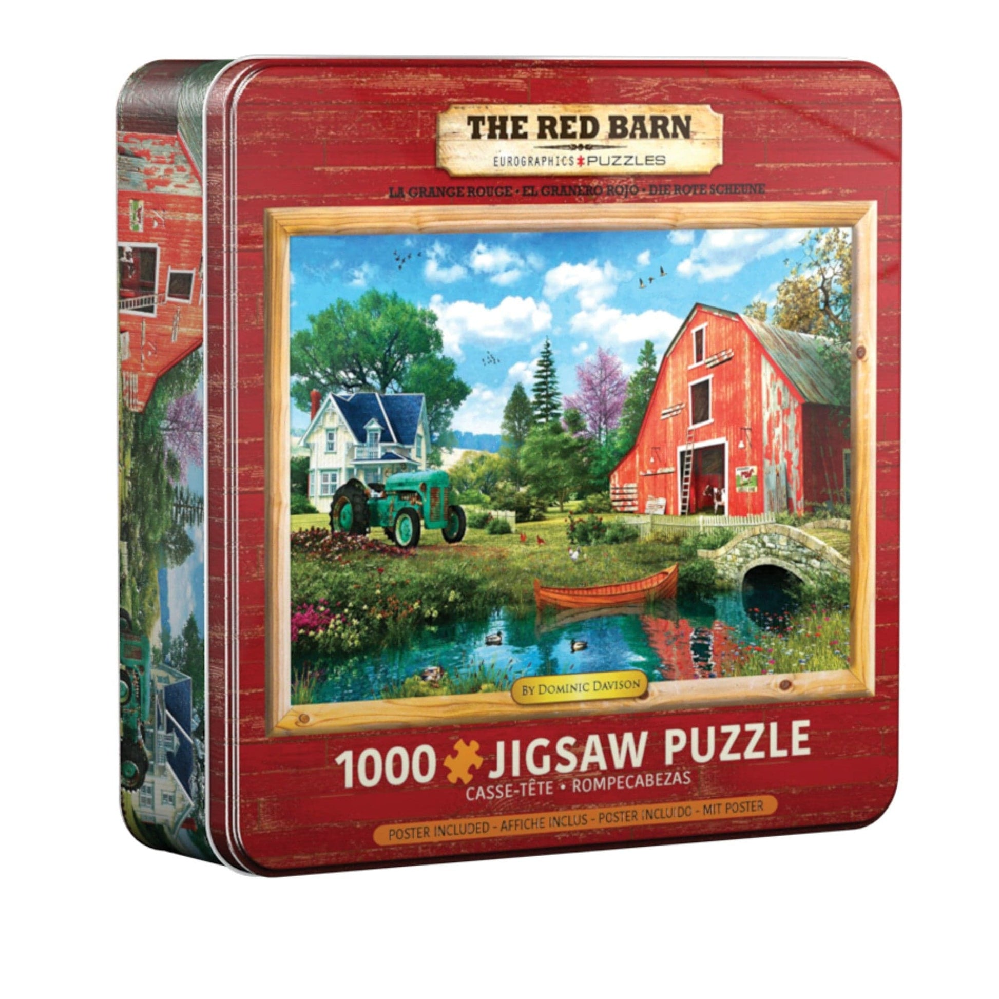 Toys Puzzle da 1000 Pezzi - Tin Box: Davison, Dominic: The Red Barn by Dominic Davison Tin