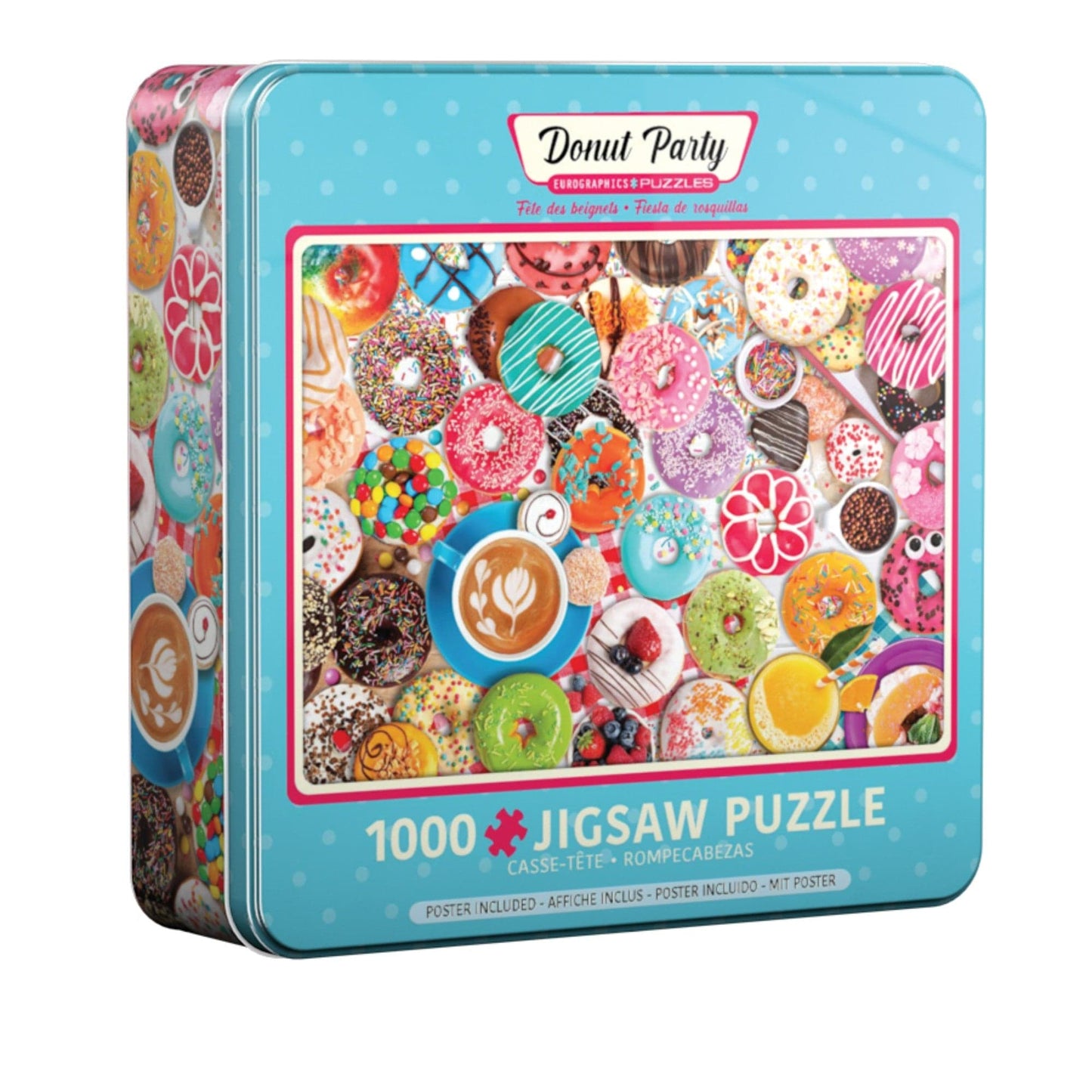 Toys Puzzle da 1000 Pezzi - Tin Box: Donut Party Tin