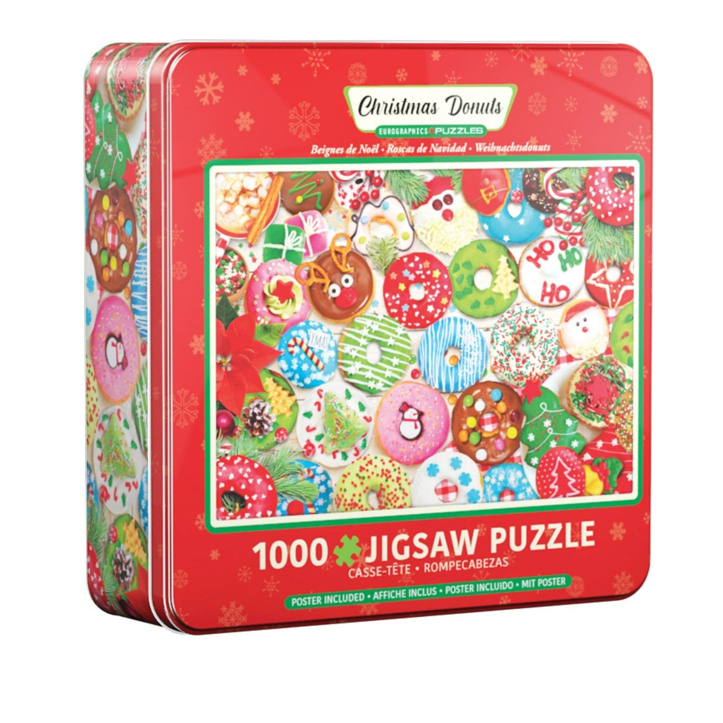 Toys Puzzle da 1000 Pezzi - Tin Box: Christmas Donuts Tin