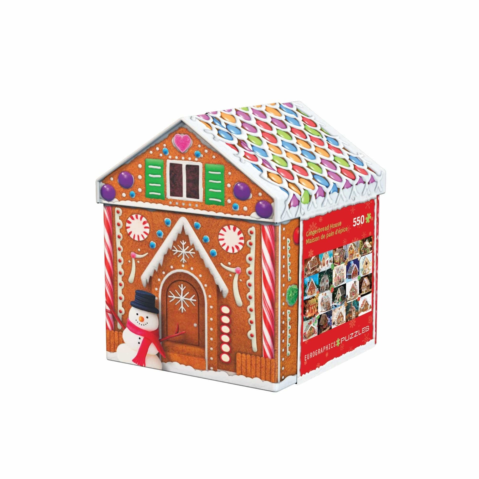 Toys Puzzle da 550 Pezzi - Tin Box: Gingerbread House Tin