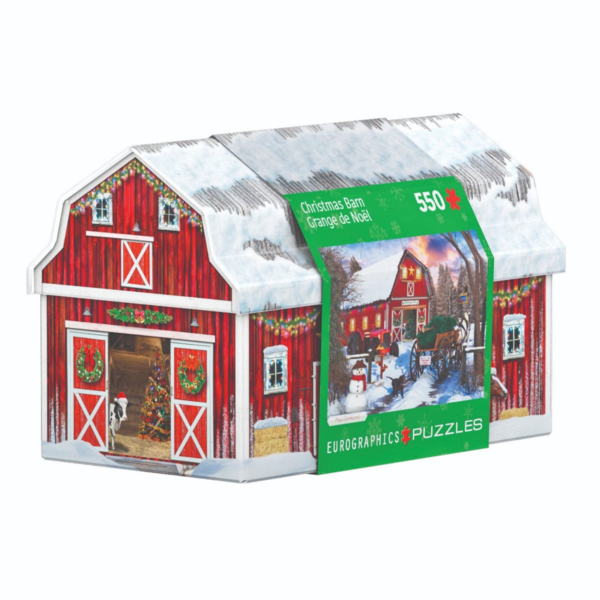 Toys 550 Piece Jigsaw Puzzle - Tin Box: Holiday Farm