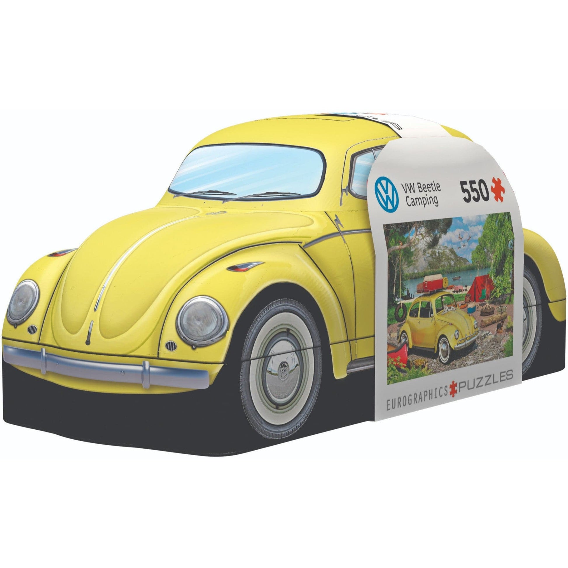 Toys 550 Piece Puzzle - Tin Box: VW Beetle Camping Tin