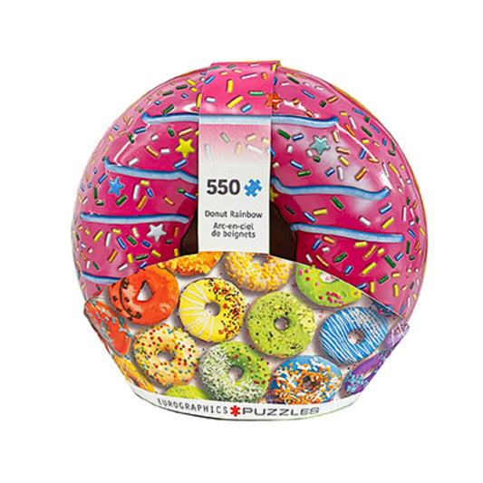 Toys Puzzle da 550 Pezzi - Tin Box: Donut Rainbow Tin 550