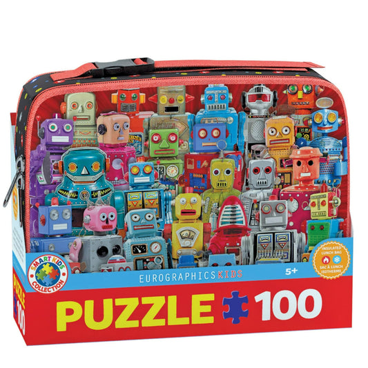 Toys Puzzle da 100 Pezzi - Lunch Box: Robots Lunch Box