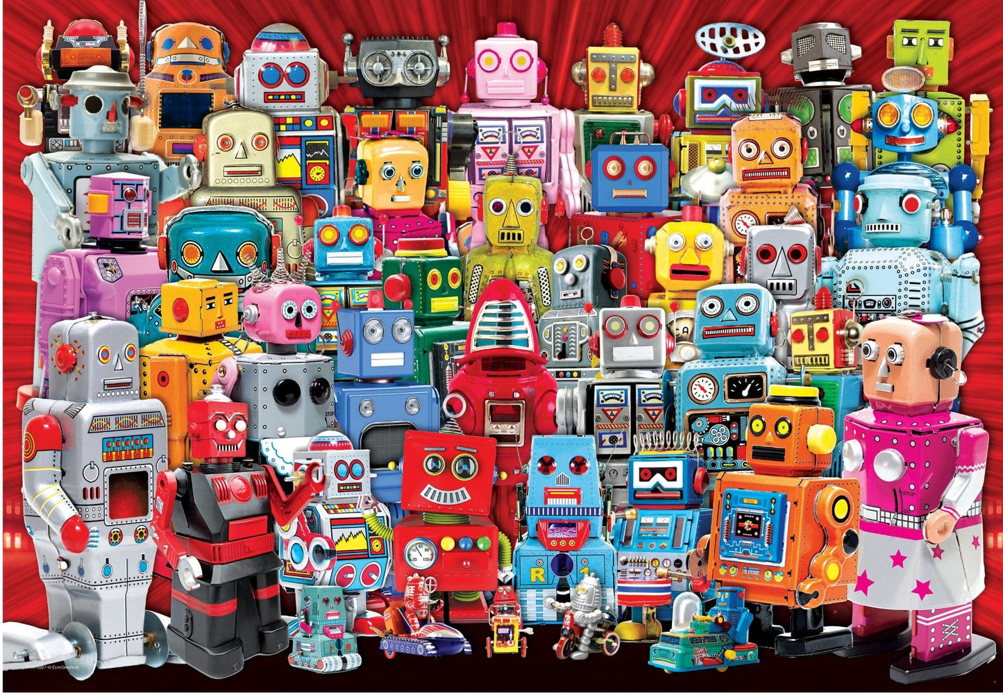 Toys Puzzle da 100 Pezzi - Lunch Box: Robots Lunch Box