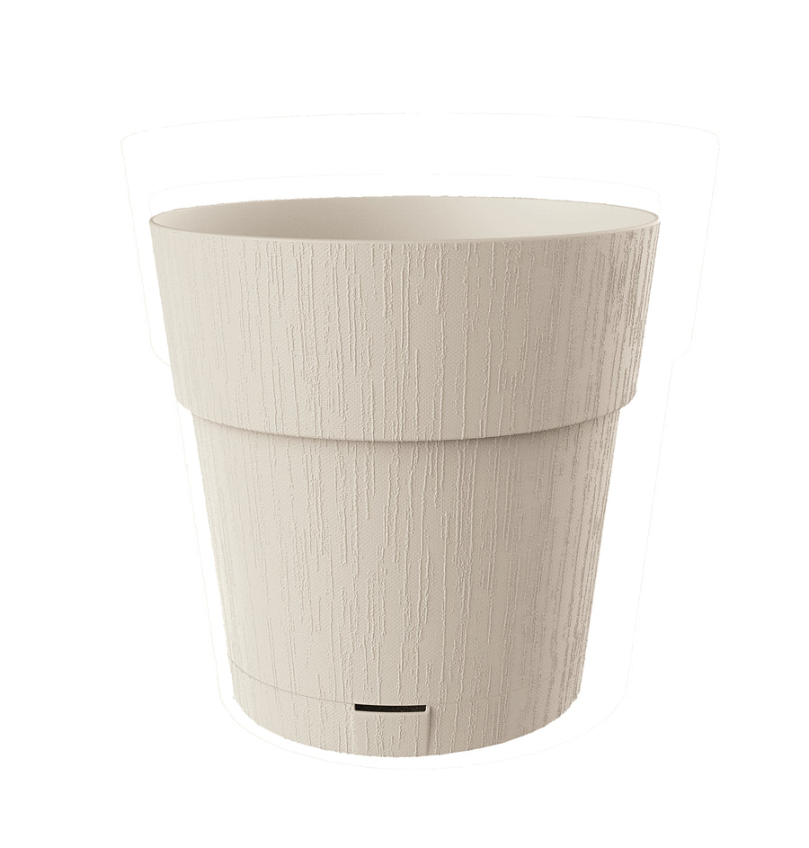 Ethica vase with water reservoir, diameter 15 cm, plaster