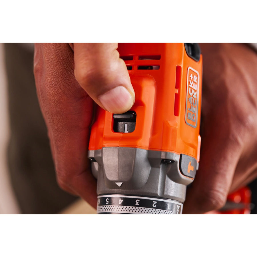 Bricocenter BLACK&DECKER 18V IMPACT DRILL, 1 2.0AH BATTERY, CHARGER