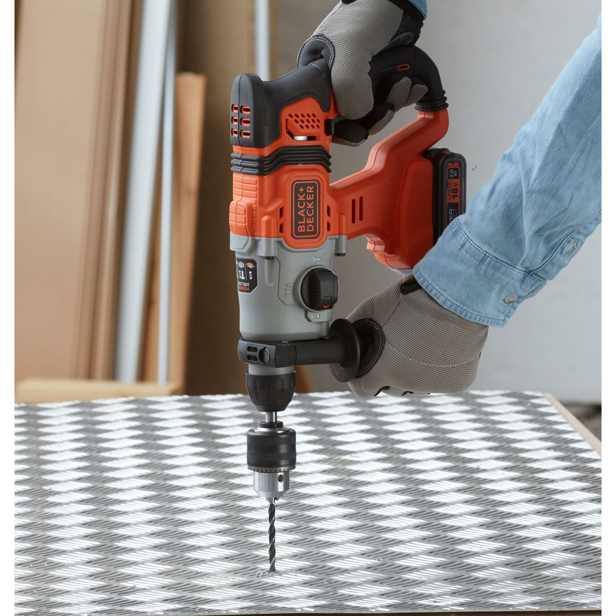Bricocenter 18V 2AH IMPACT HAMMER + 1 BATTERY, 1.2J