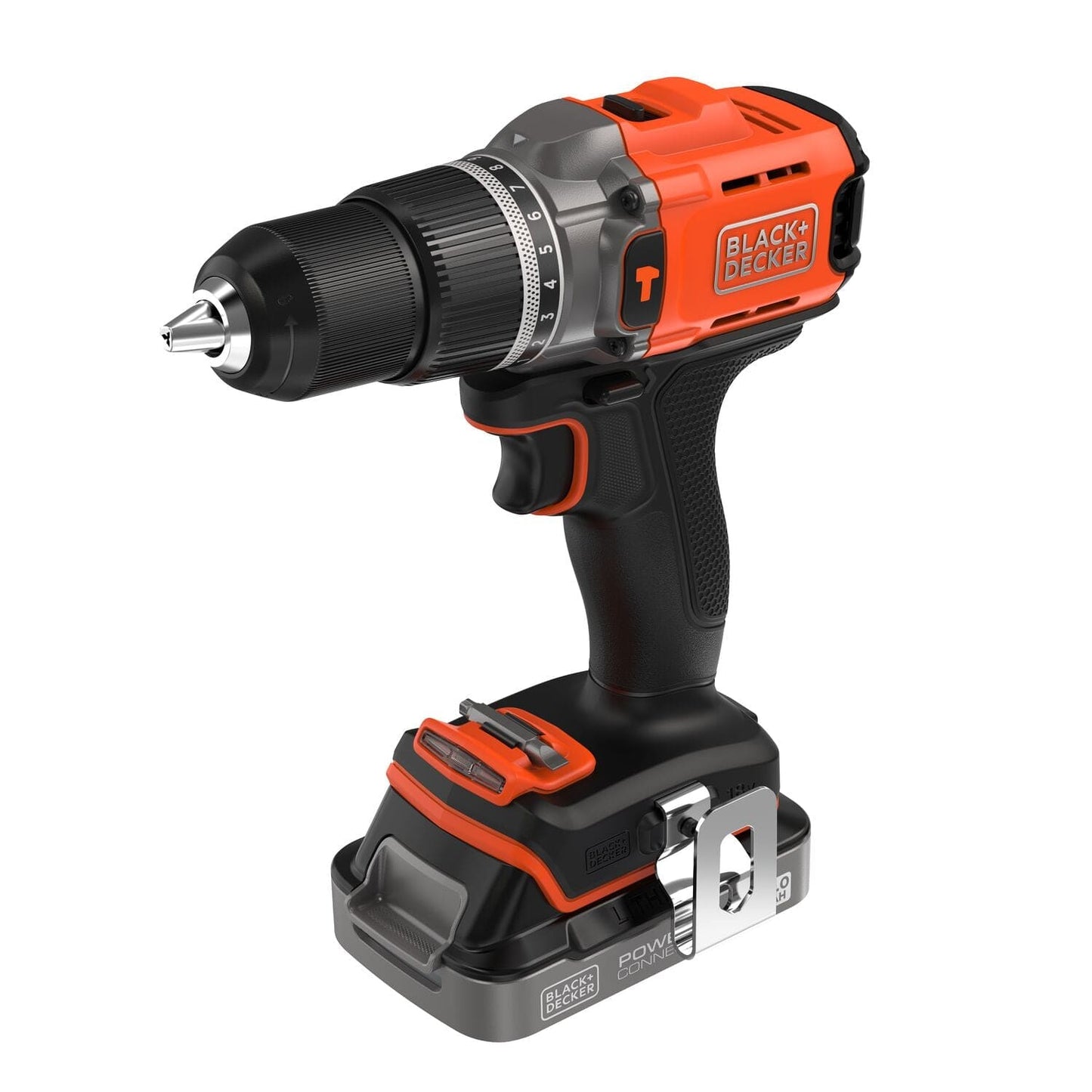 BLACK&DECKER 18V IMPACT DRILL, 2 2.0AH BATTERIES, CHARGER