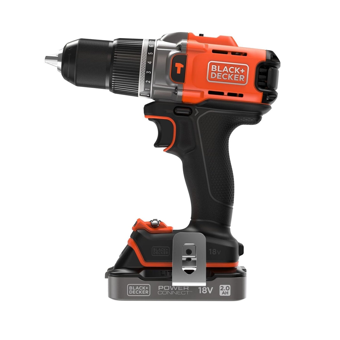 BLACK&DECKER 18V IMPACT DRILL, 2 2.0AH BATTERIES, CHARGER