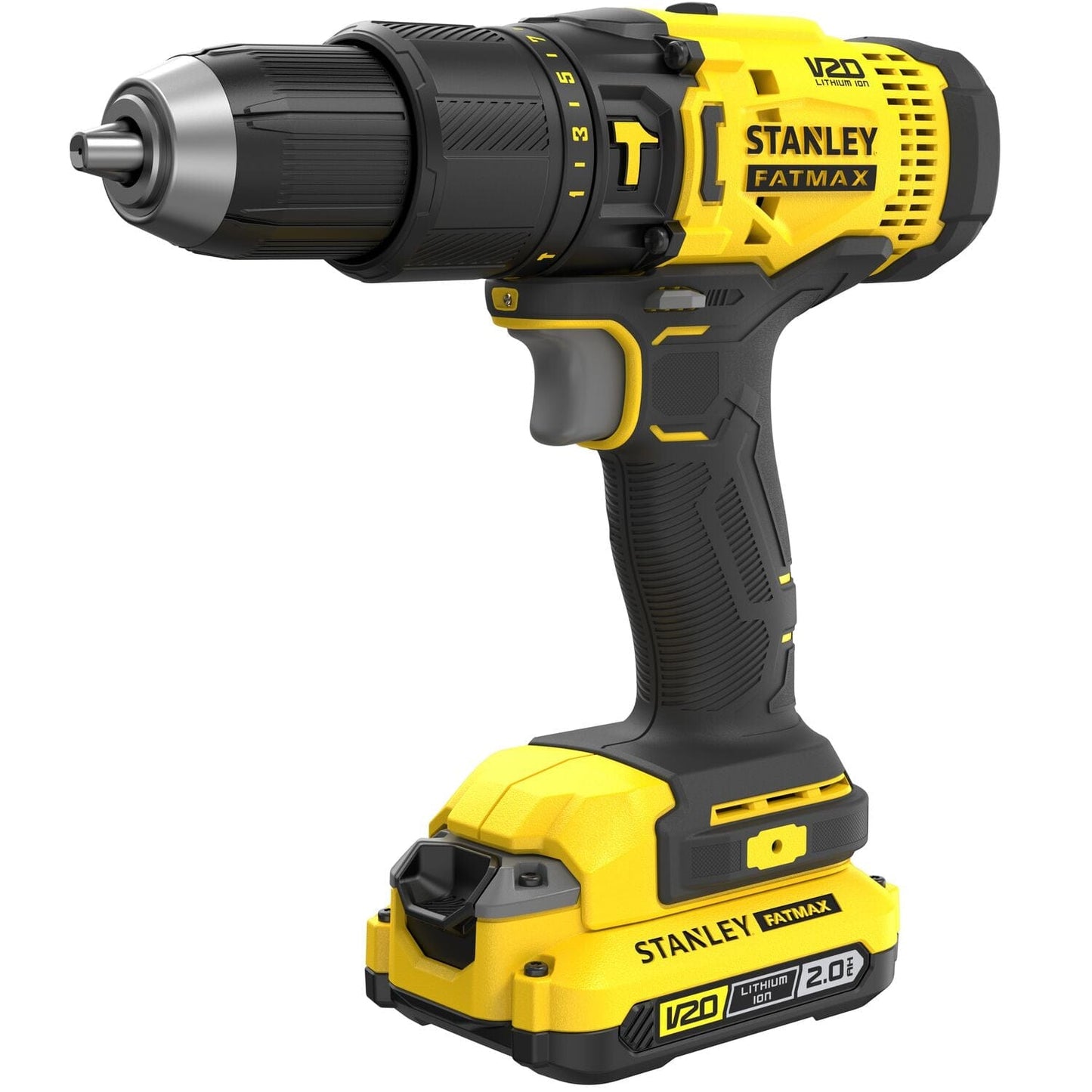 Bricocenter STANLEY FATMAX 20V IMPACT DRILL, 2 2.0AH BATTERIES, CHARGER