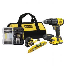 STANLEYFATMAX BRUSHLESS V20 IMPACT DRILL/DRIVER KIT + TORPEDO LEVEL