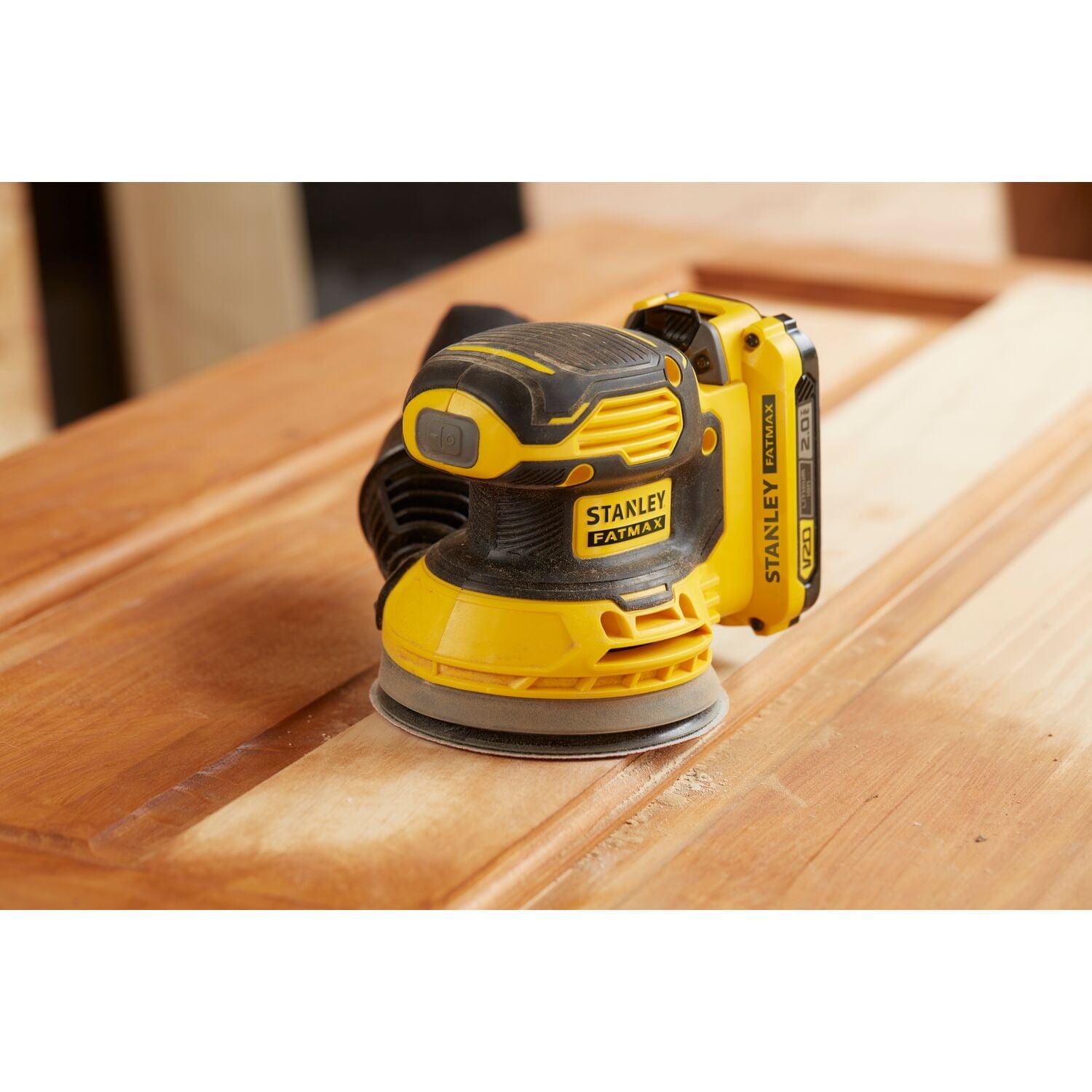 Bricocenter ROTO-ORBITAL SANDER V20 LITHIUM 18V STANLEY FATMAX, WITHOUT BATTERY AND CHARGER