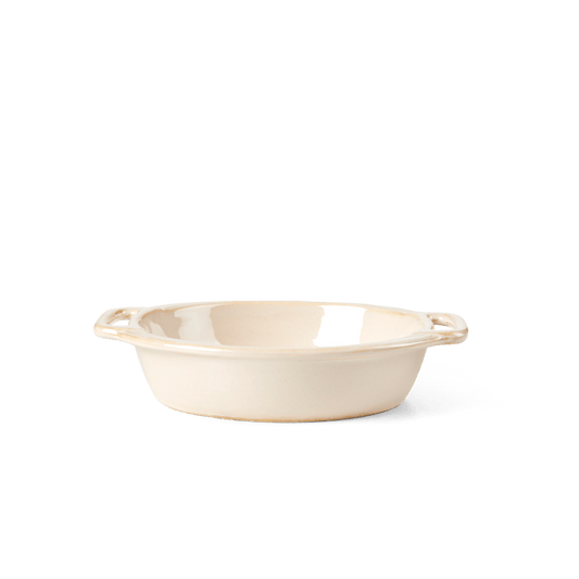 Casa CASSOLA Beige baking dish, H 3,2 cm - Ø 15,2 cm