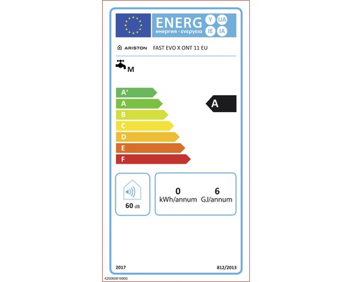 ARISTON FAST EVO X ONT 11 EU METHANE WATER HEATER