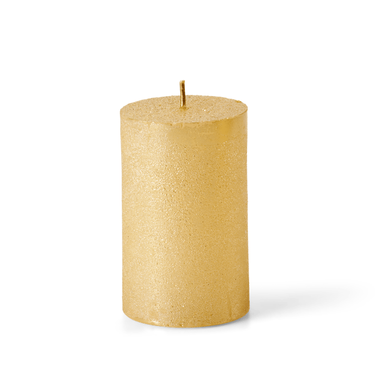 Casa SHINY CYLINDERCANDLE 5X8 CHAMP