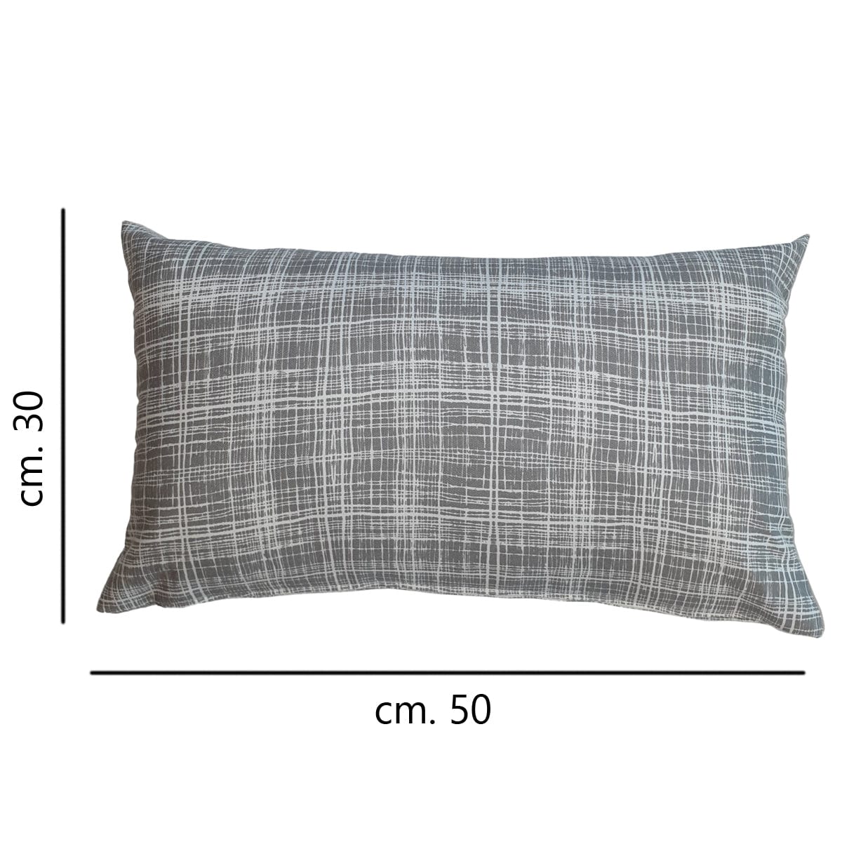 Bricocenter FODERA PURE RIGA GRIGIO 30X50 CM