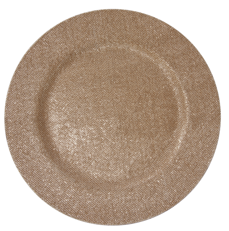 GLITTER DECO PLATE Ø33CM