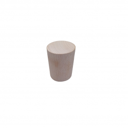ROUND WOODEN DOORSTOP D6.5 CM H8.5 CM