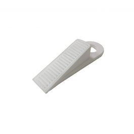 SHOCKPROOF THERMOPLASTIC RUBBER DOORSTOP WHITE 13X3X2,8CM
