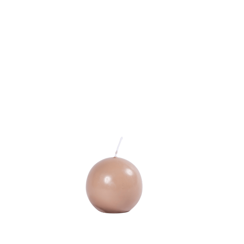 BOLA Taupe spherical candle,