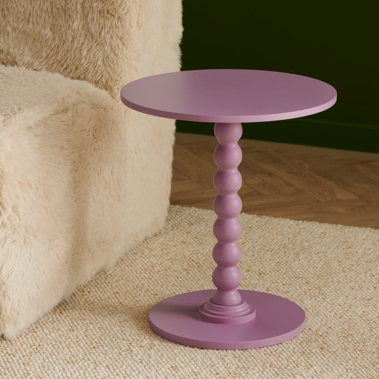 DOPPIO Coffee table 45 cm light purple, H 45 cm - Ø 39,5 cm