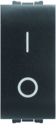 16A FLEXI DOUBLE POLE SWITCH BLACK