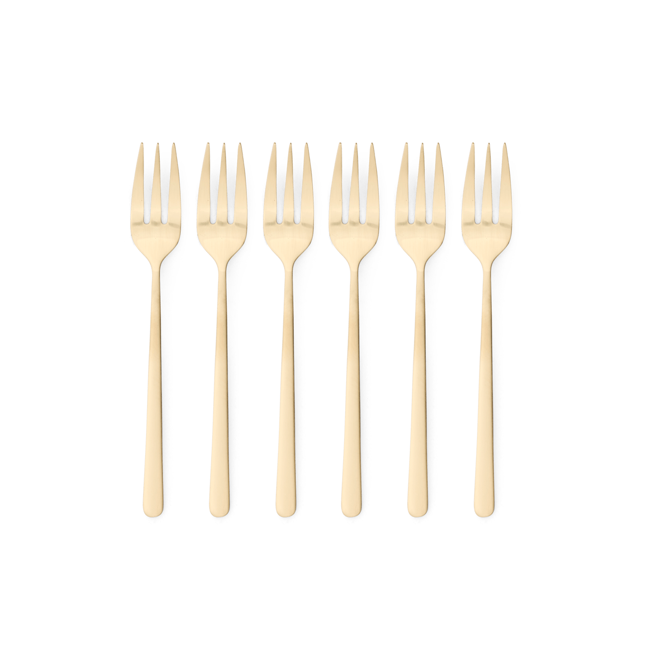 Casa OLIVIA S/6 CAKE FORK GOLD