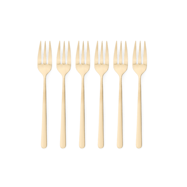 OLIVIA S/6 CAKE FORK GOLD