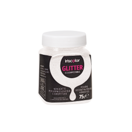 WHITE ECO-FRIENDLY GLITTER POWDER 75GR