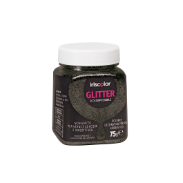 ECO-FRIENDLY BLACK GLITTER POWDER 75GR