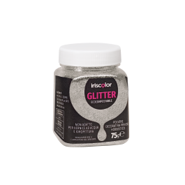 ECO-FRIENDLY SILVER GLITTER POWDER 75GR