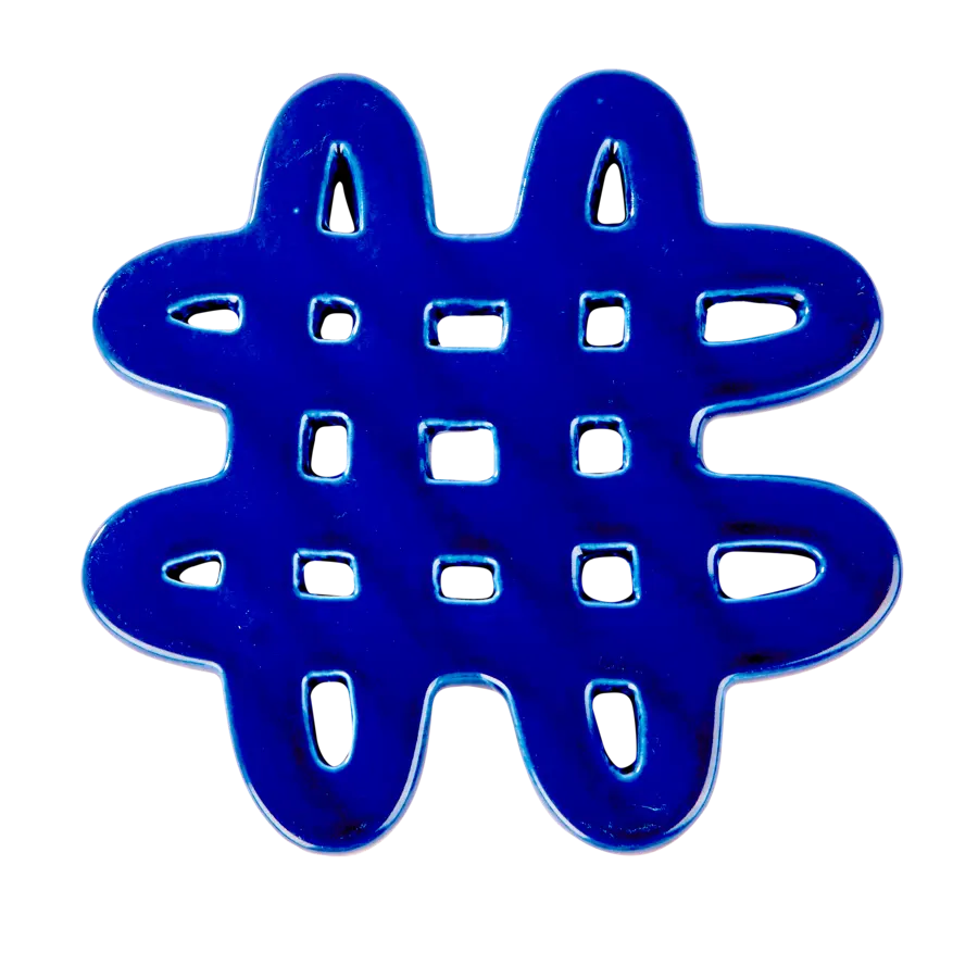RASTOR Trivet dark blue H 20 x B 20 cm