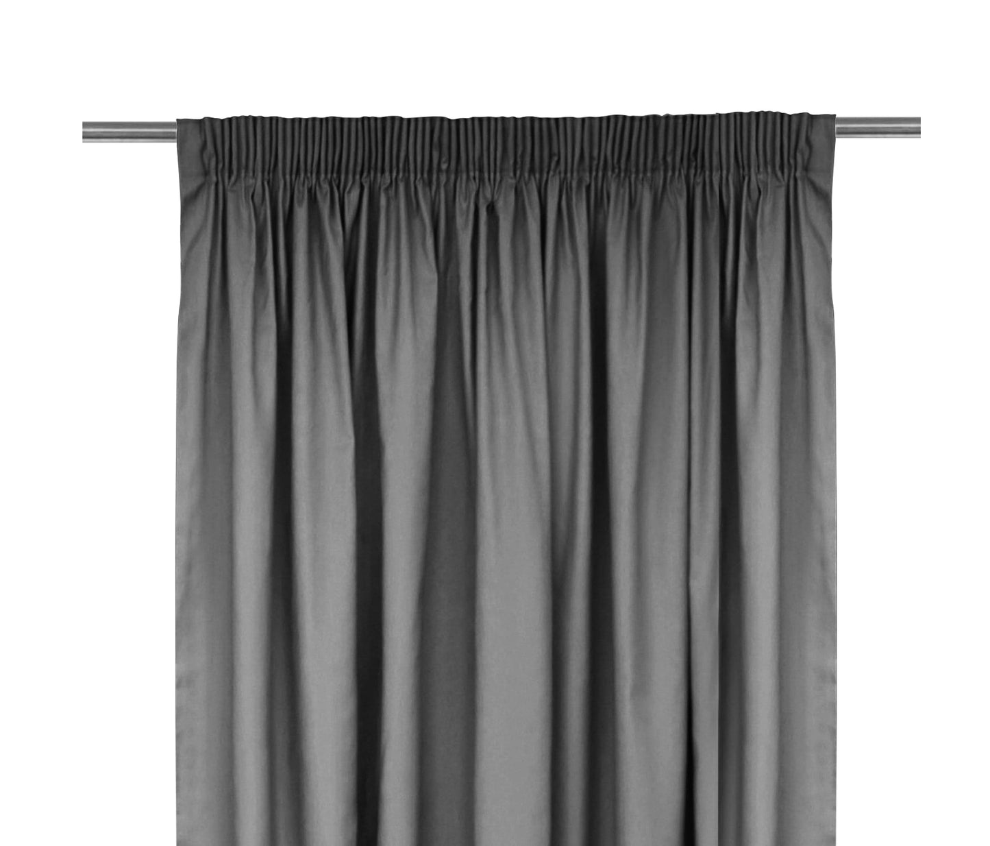Bricocenter LILY GREY OPAQUE CURTAIN 135X350 WITH WEBBING AND CONCEALED LOOP