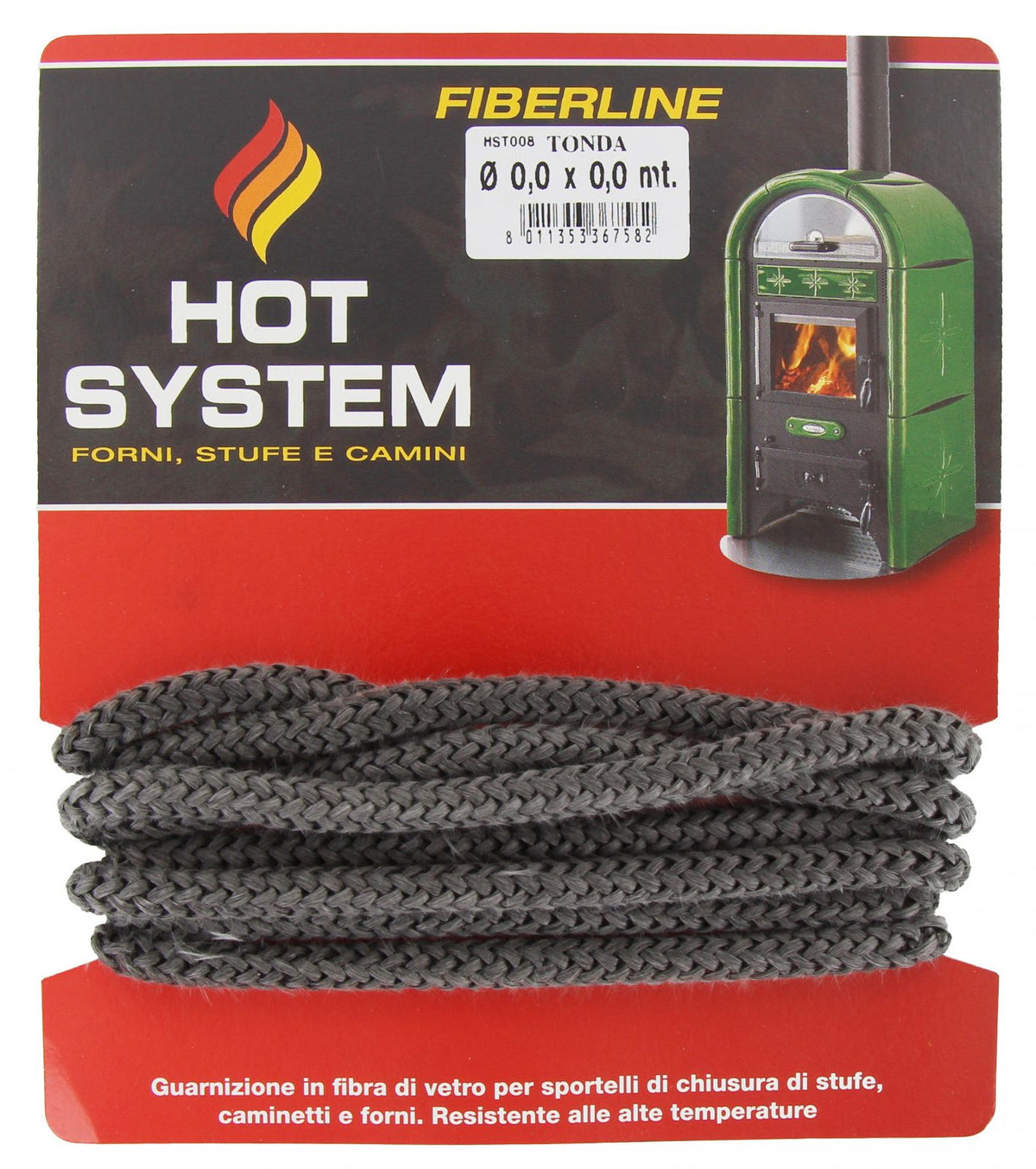 Fibrocer semi-elastic sealing rope, 2.5 m