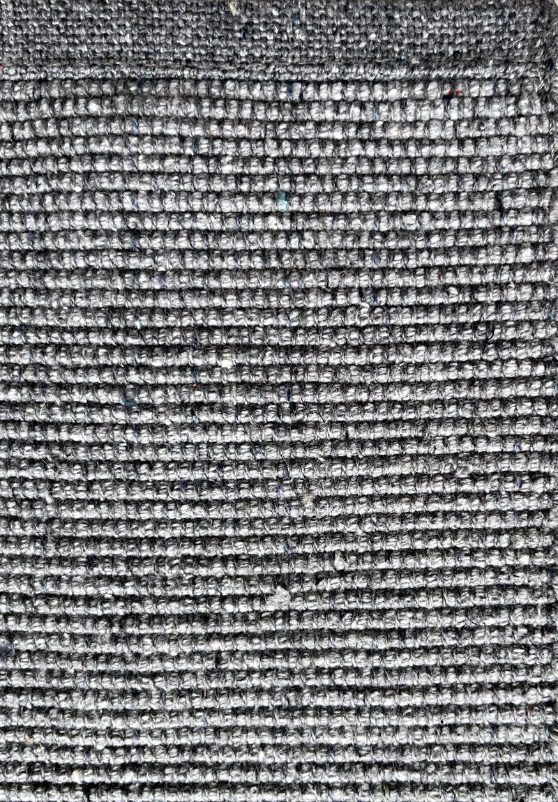 Glam grey cotton rug, 50x80 cm